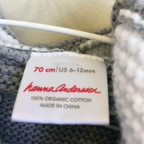 HANNA ANDERSSON HOODED ORGANIC COTTON SWEATER - Picture 5 of 5